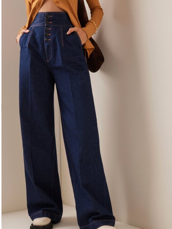 Made in Tomboy Denim - Made In Tomboy Felisia Rigid High-Rise Wide-Leg Jeans
